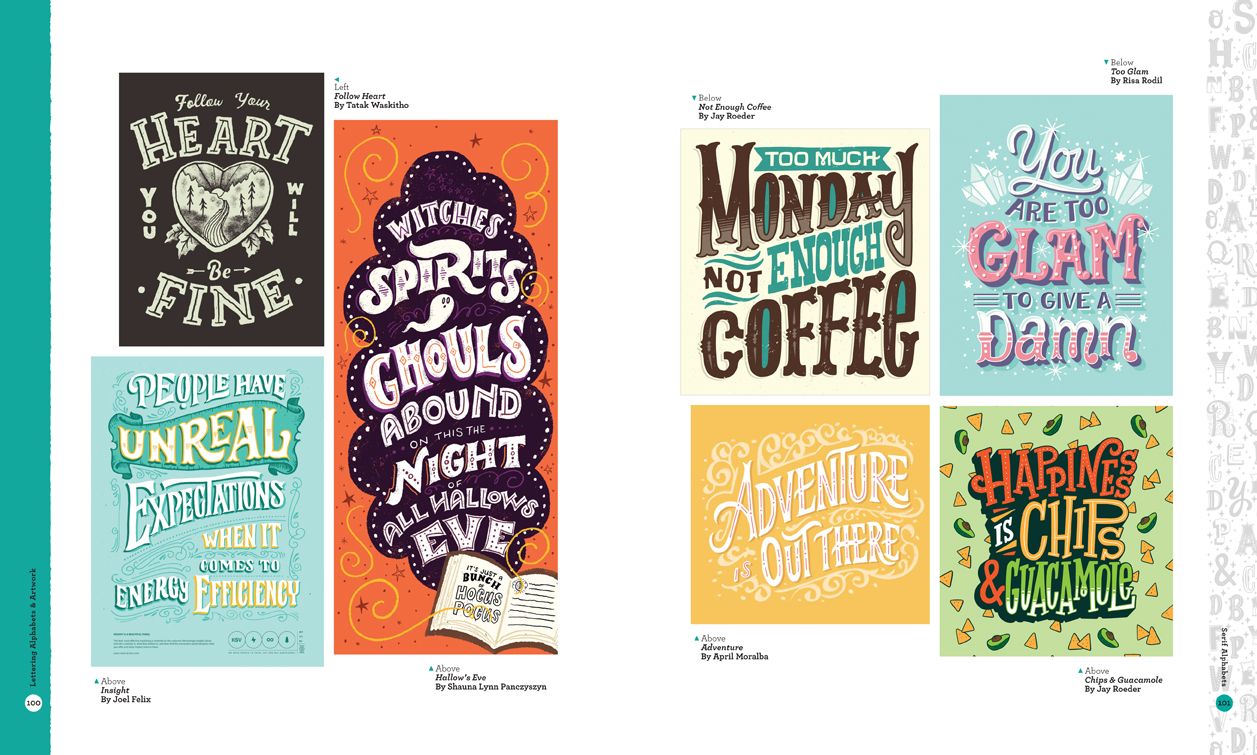 Lettering Alphabets & Artwork: Inspiring Ideas & Techniques for 60 Hand-Lettering Styles