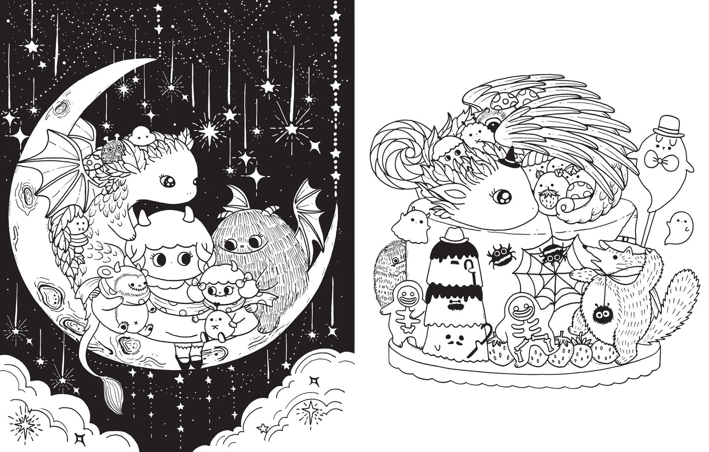 A Million Little Monsters: Frightful Creatures to Color