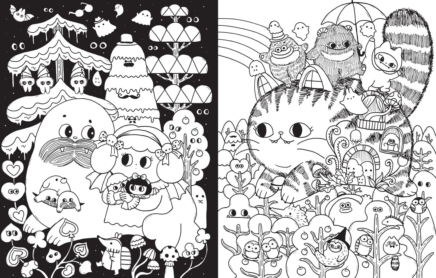 A Million Little Monsters: Frightful Creatures to Color