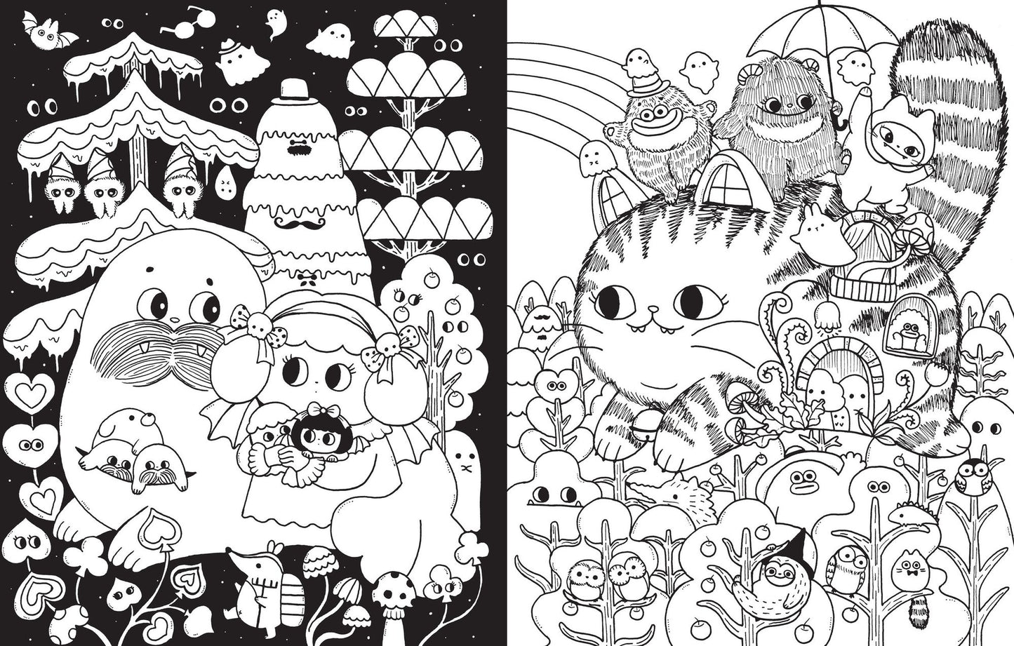 A Million Little Monsters: Frightful Creatures to Color