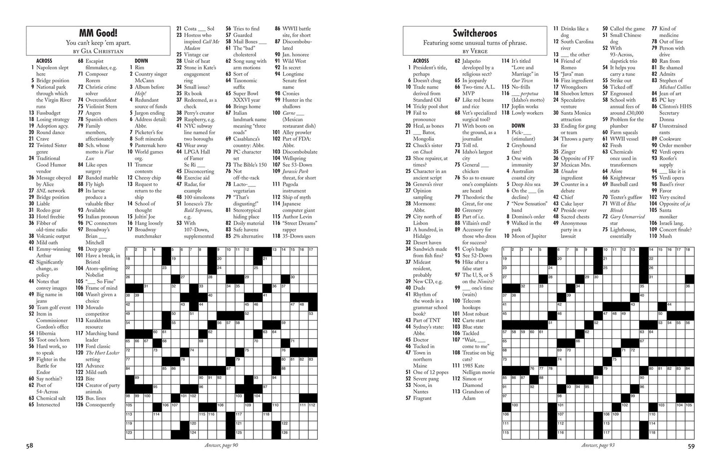 Sunday Hammock Crosswords
