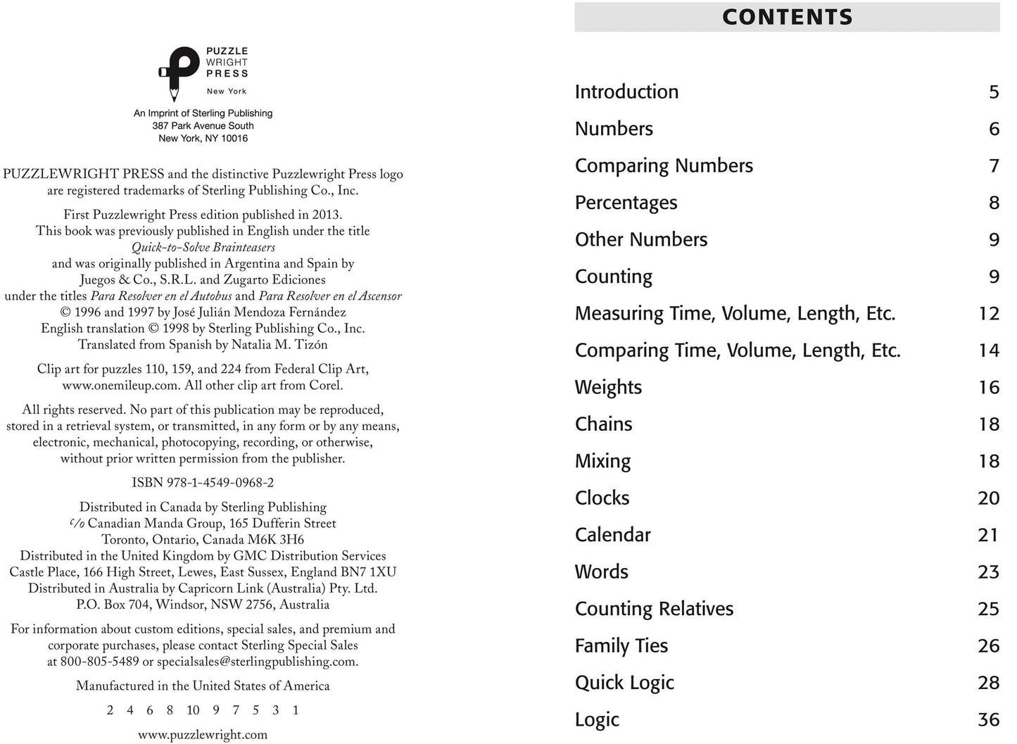 Brain Aerobics Mindteasers