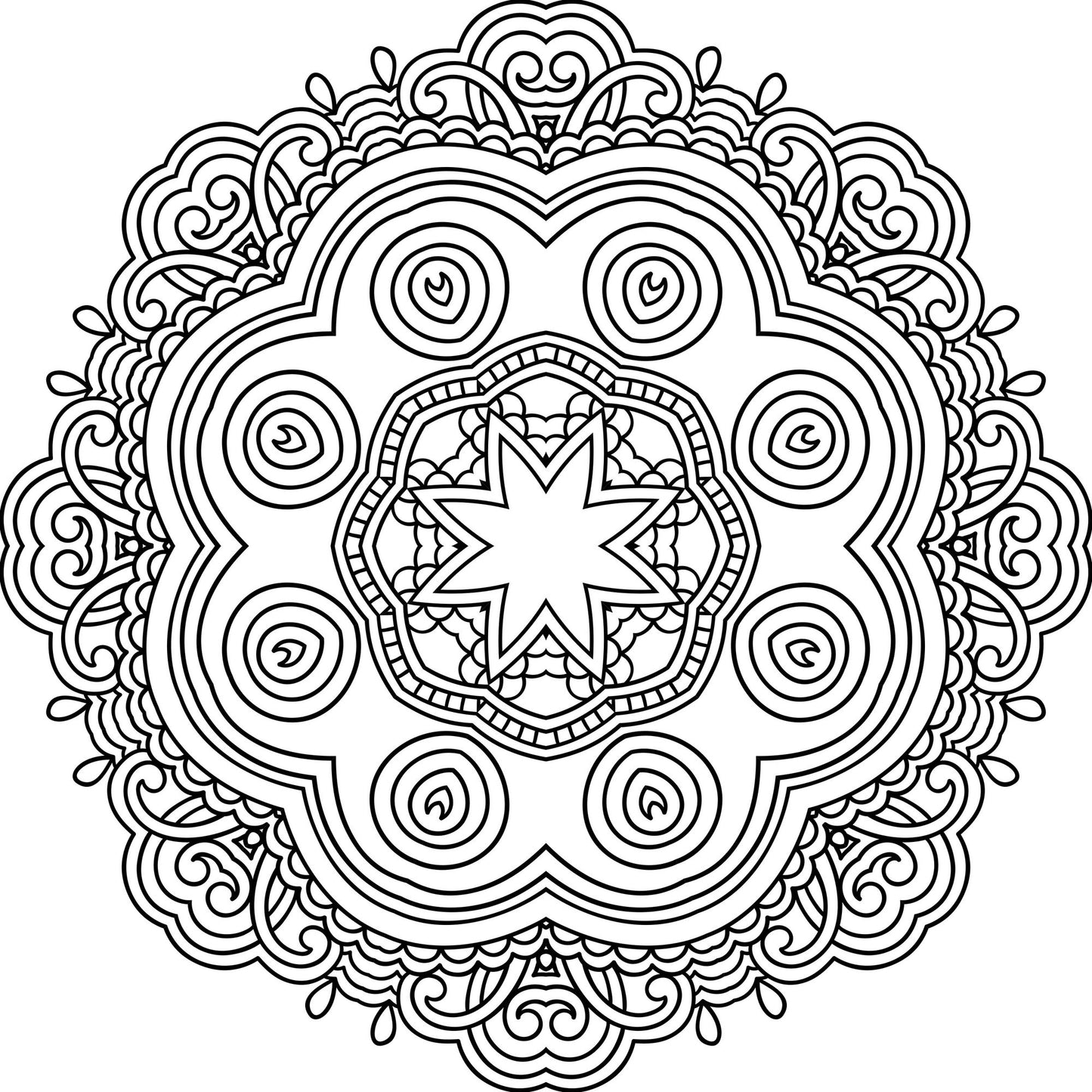 Mandala Meditation Coloring Book