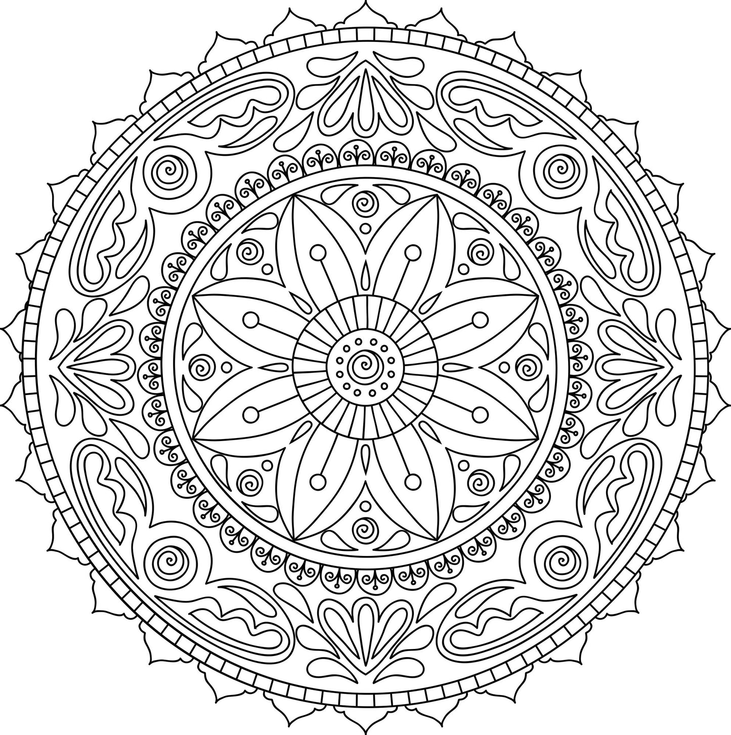 Mandala Meditation Coloring Book