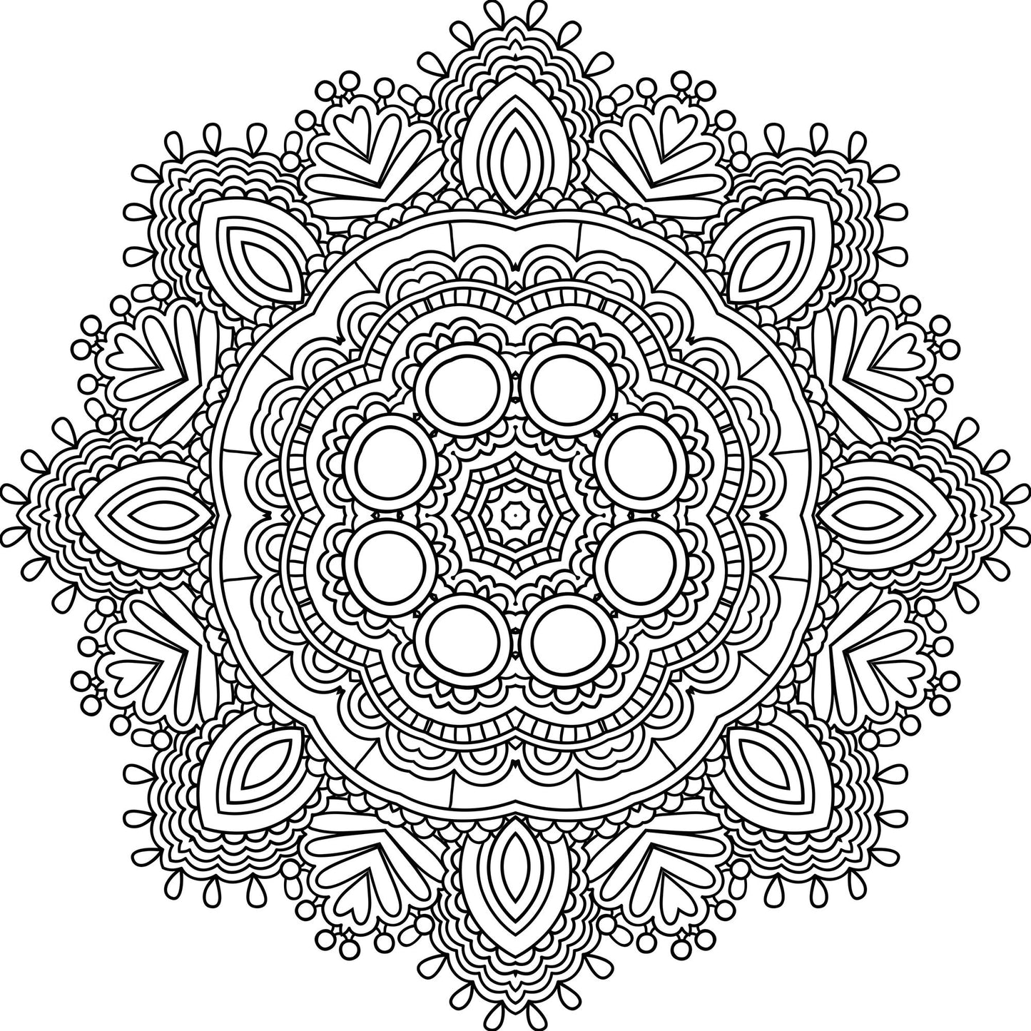 Mandala Meditation Coloring Book