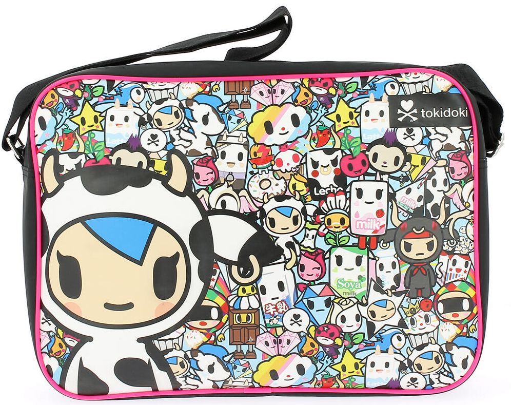 tokidoki Mozzarella and Friends Vinyl Messenger Bag