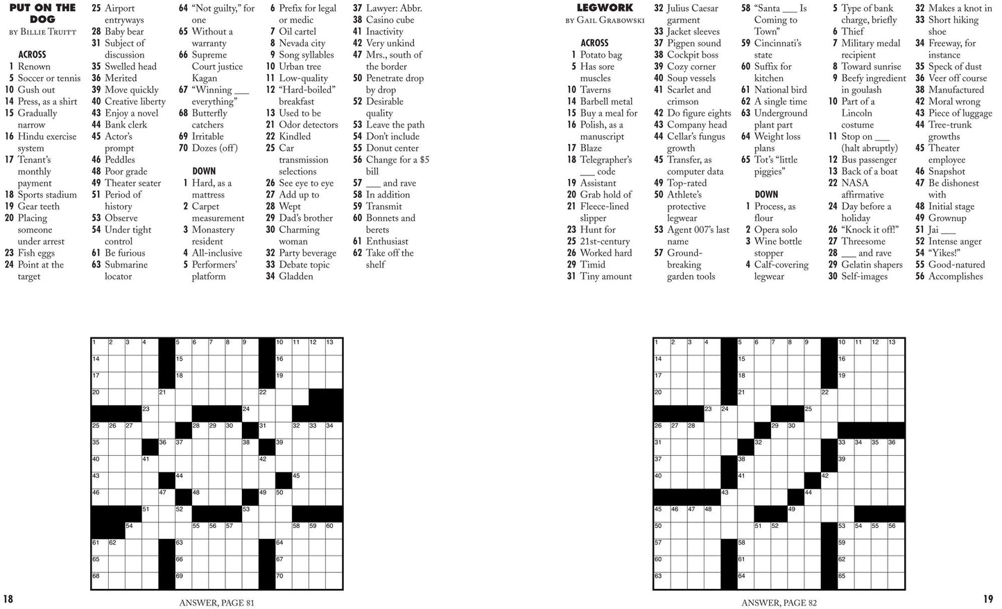 Easy as Pie Xwords: Nice & Eas