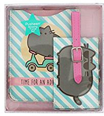 Pusheen Passport Holder and Luggage Travel Set