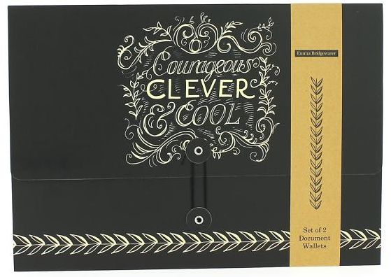 Emma Bridgewater Black Scroll Set of 2 Document Wallets