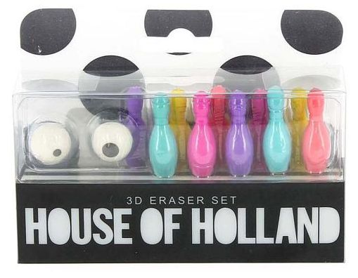 House of Holland 3D Eraser Set