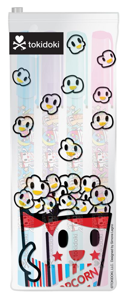 tokidoki Popcorn Gel Pens Set of 3