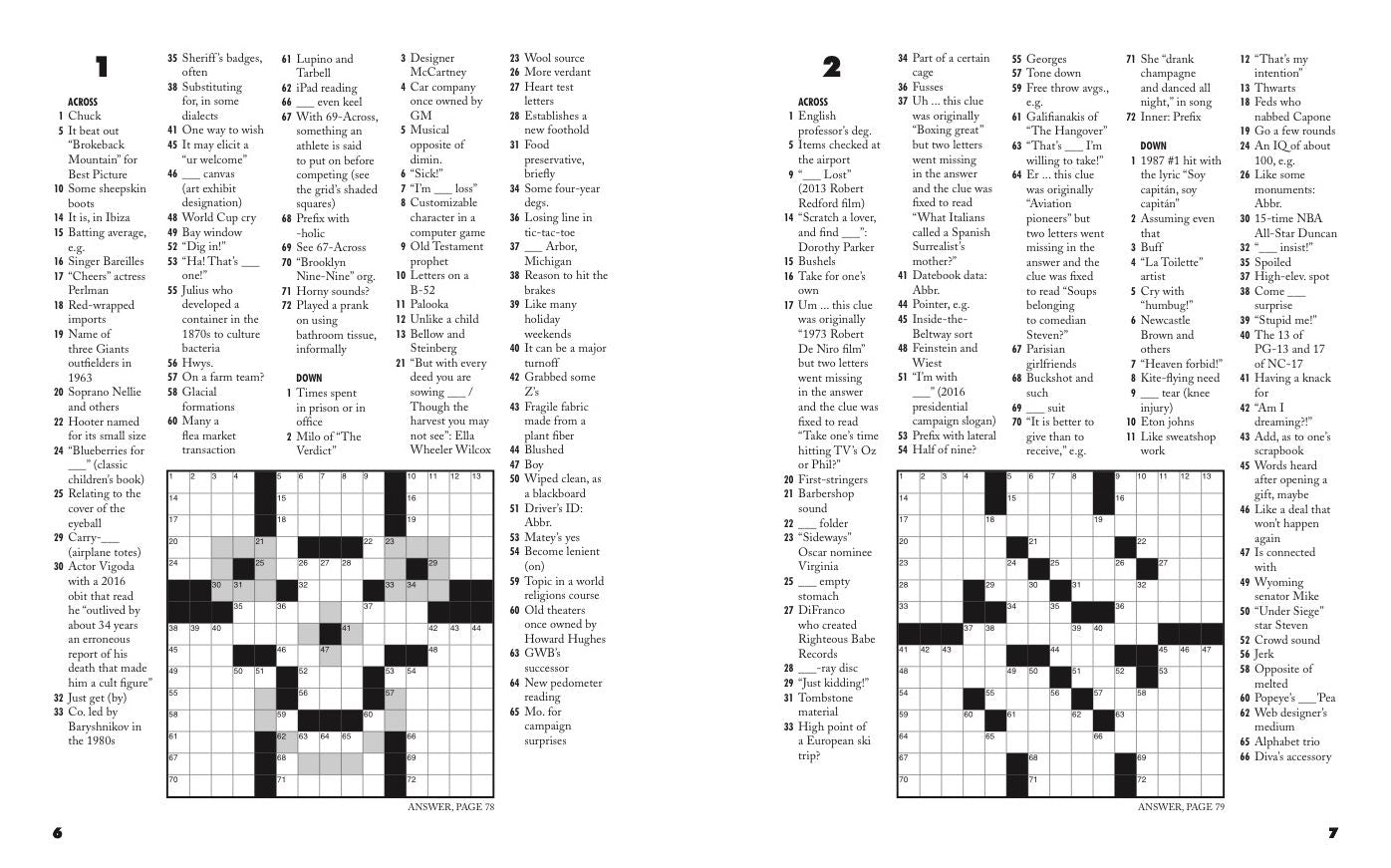 Curiously Clever Crosswords