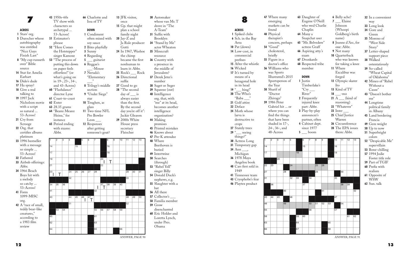 Curiously Clever Crosswords