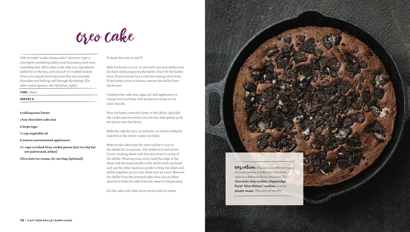 Cast Iron Skillet Dump Cakes: 75 Sweet & Scrumptious Easy-to-Make Recipes