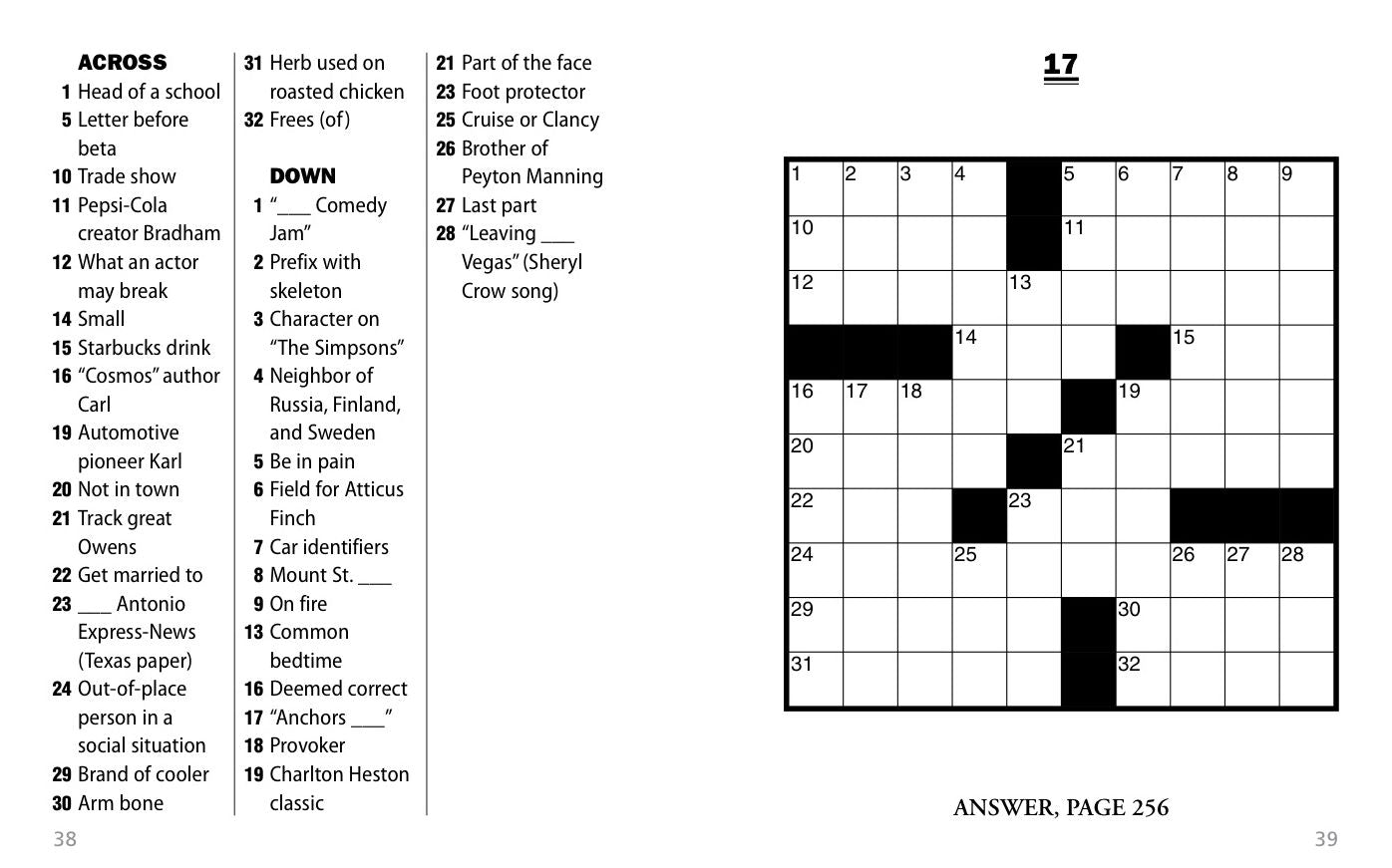 Jumbo Print Easy Crosswords #8