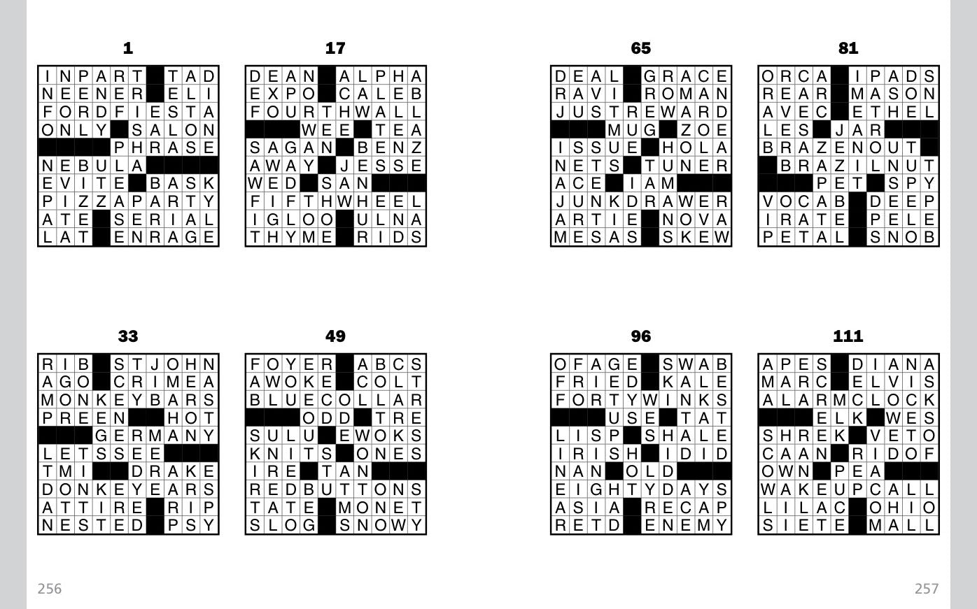 Jumbo Print Easy Crosswords #8