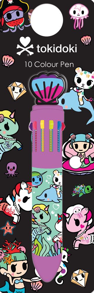 tokidoki Mermicorno 10 Color Pen