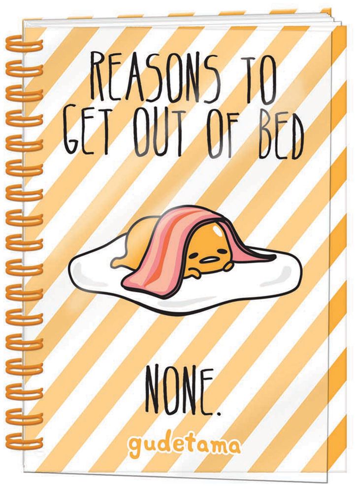 Gudetama Reasons To Get Out of Bed, None A5 Notebook