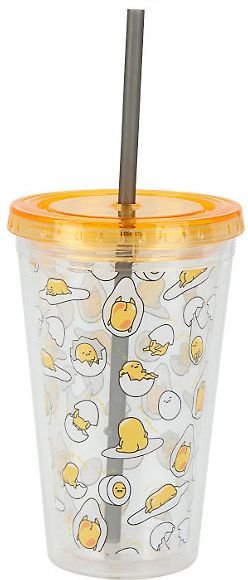 Gudetama Tumbler with Straw