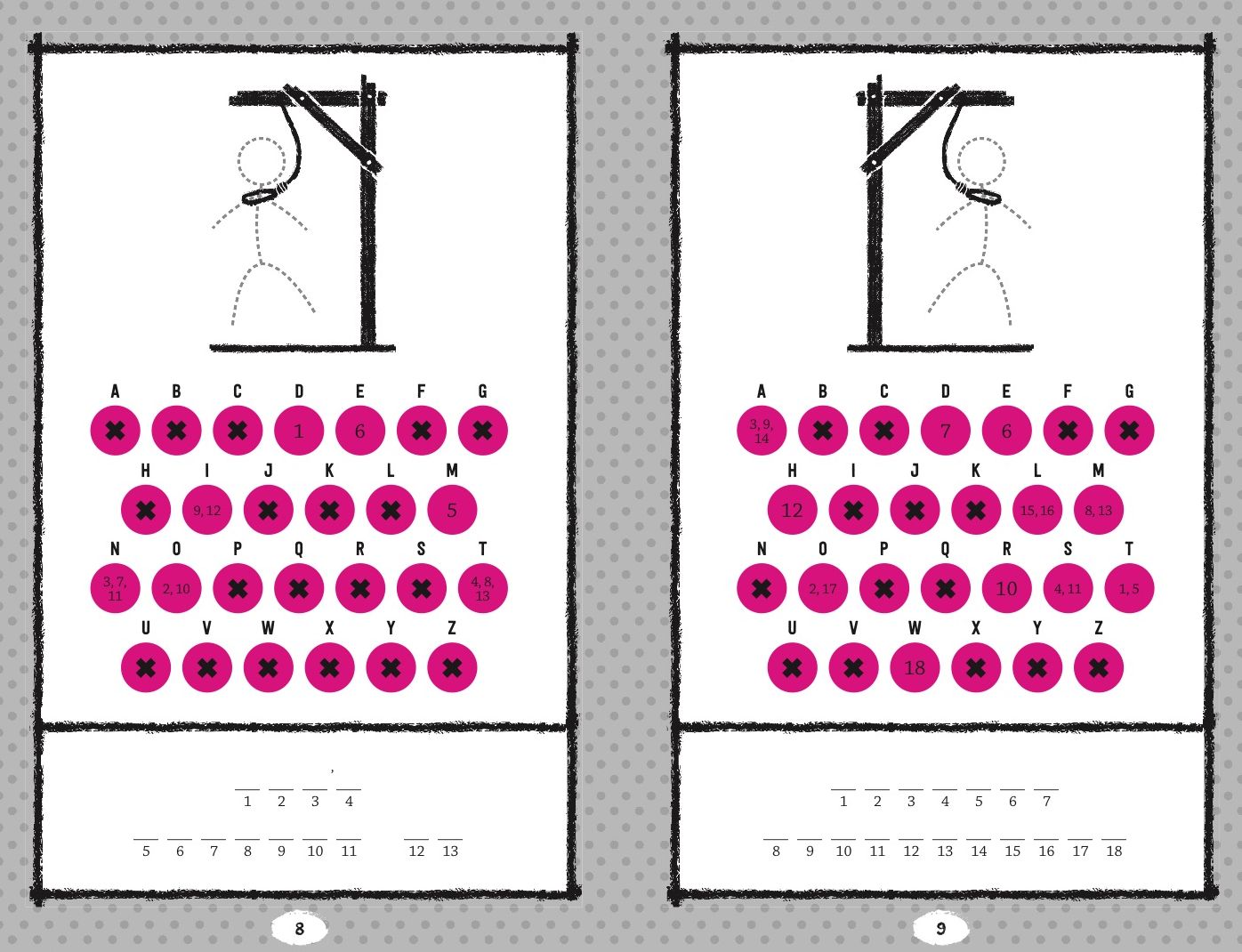 Hangman Puzzles for Vacation