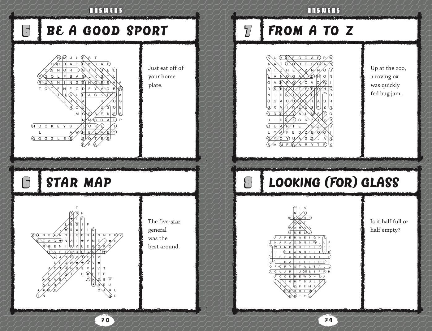 Word Search Puzzles for Vacation