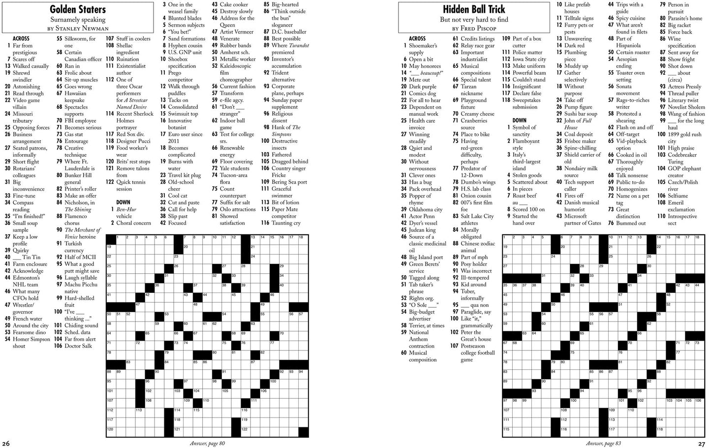 Pajama Weekend Crosswords