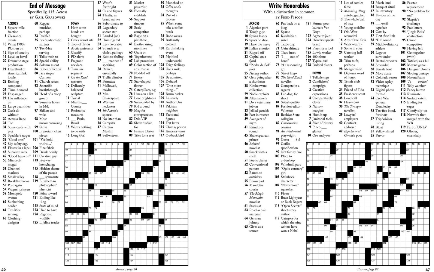 Pajama Weekend Crosswords