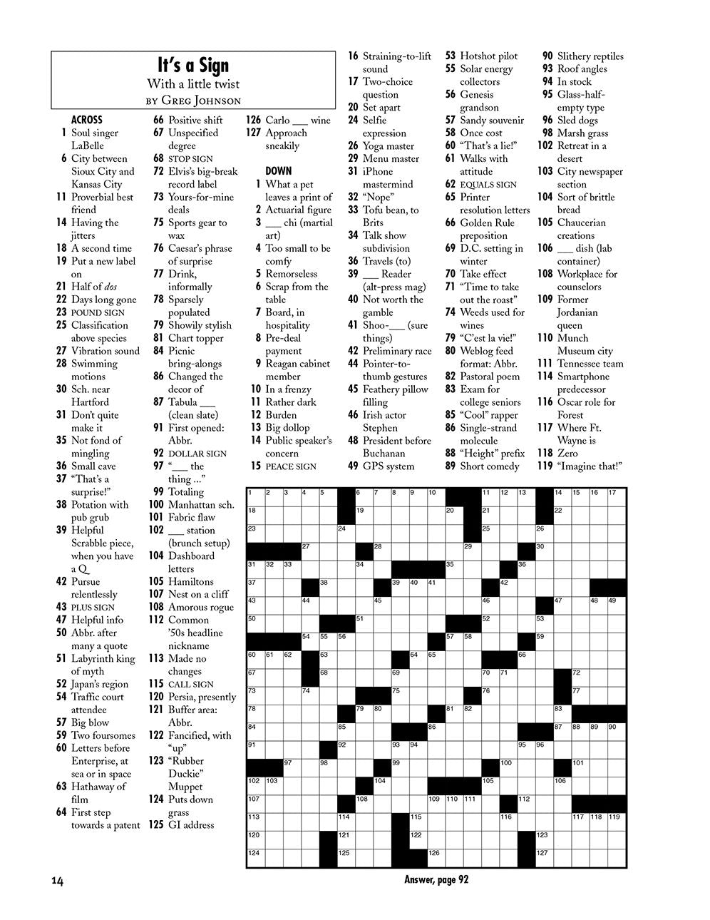 Sleeping in Late Weekend Crosswords