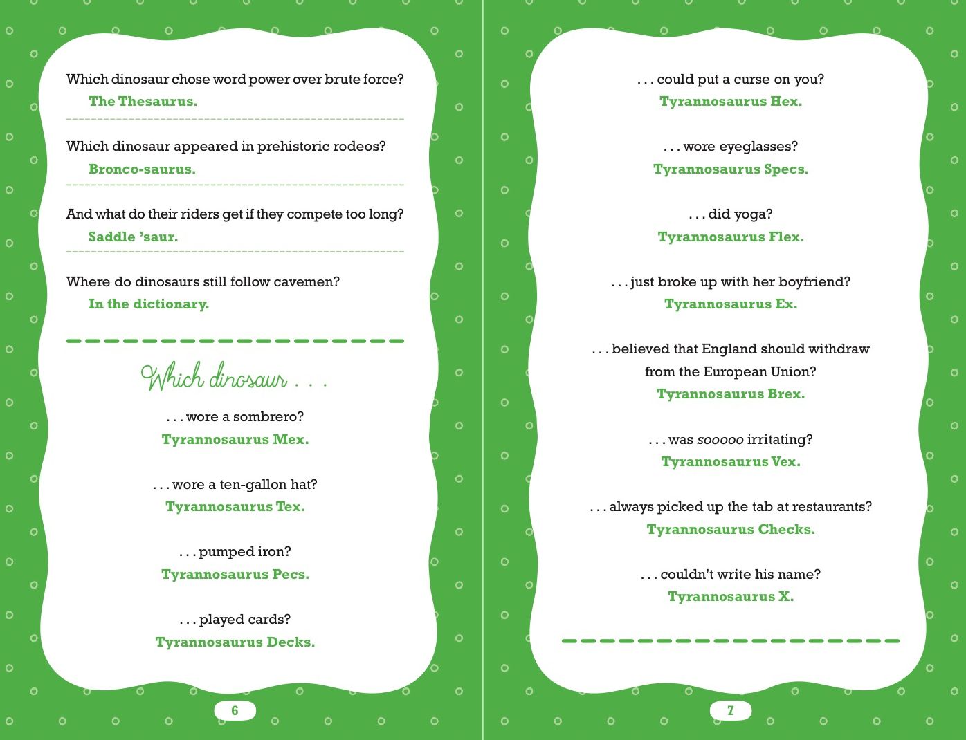The Universe's Greatest Dinosaur Jokes and Pre-Hysteric Puns