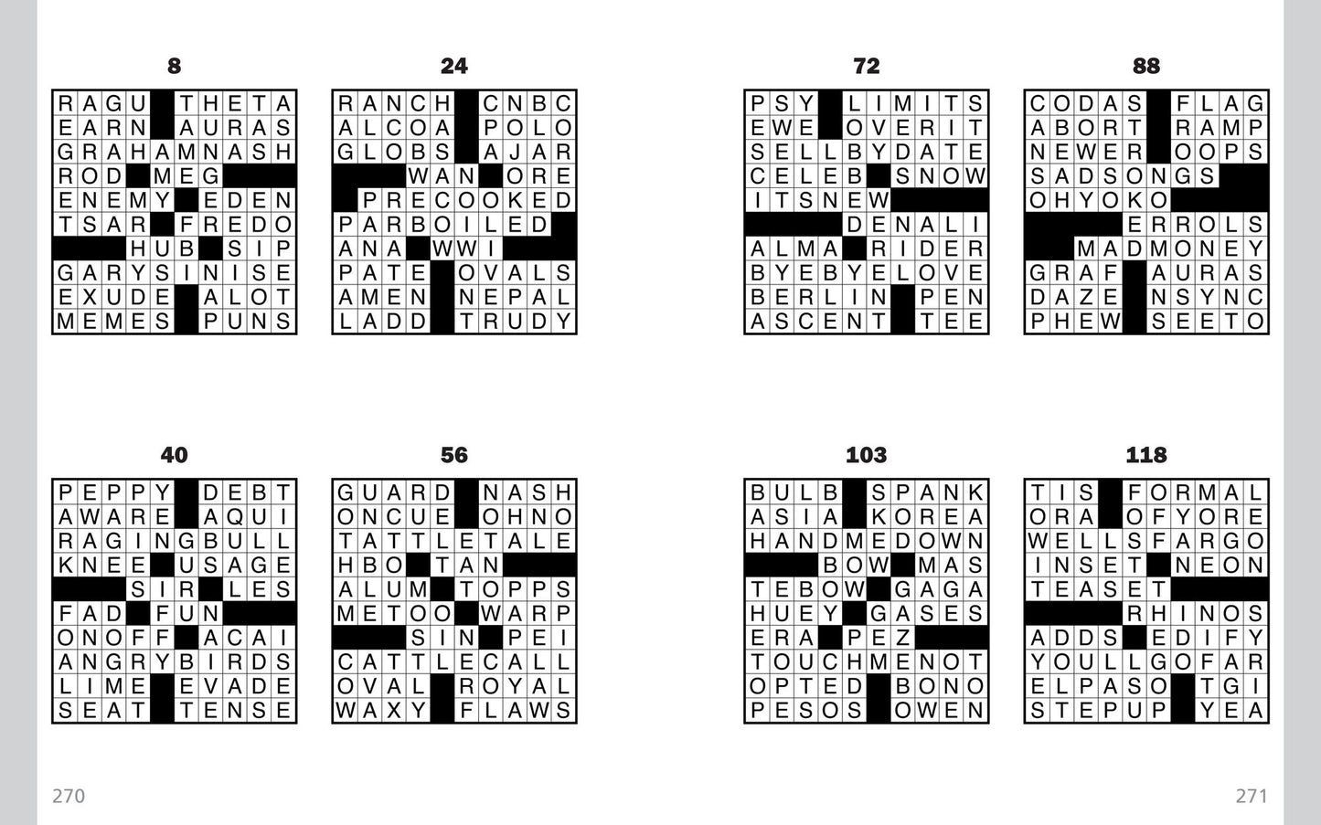 Jumbo Print Easy Crosswords #10