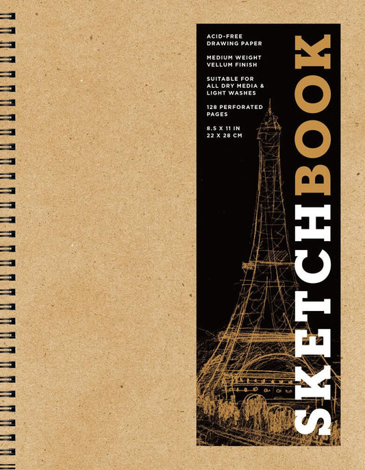 Sketchbook (Basic Large Spiral Kraft)