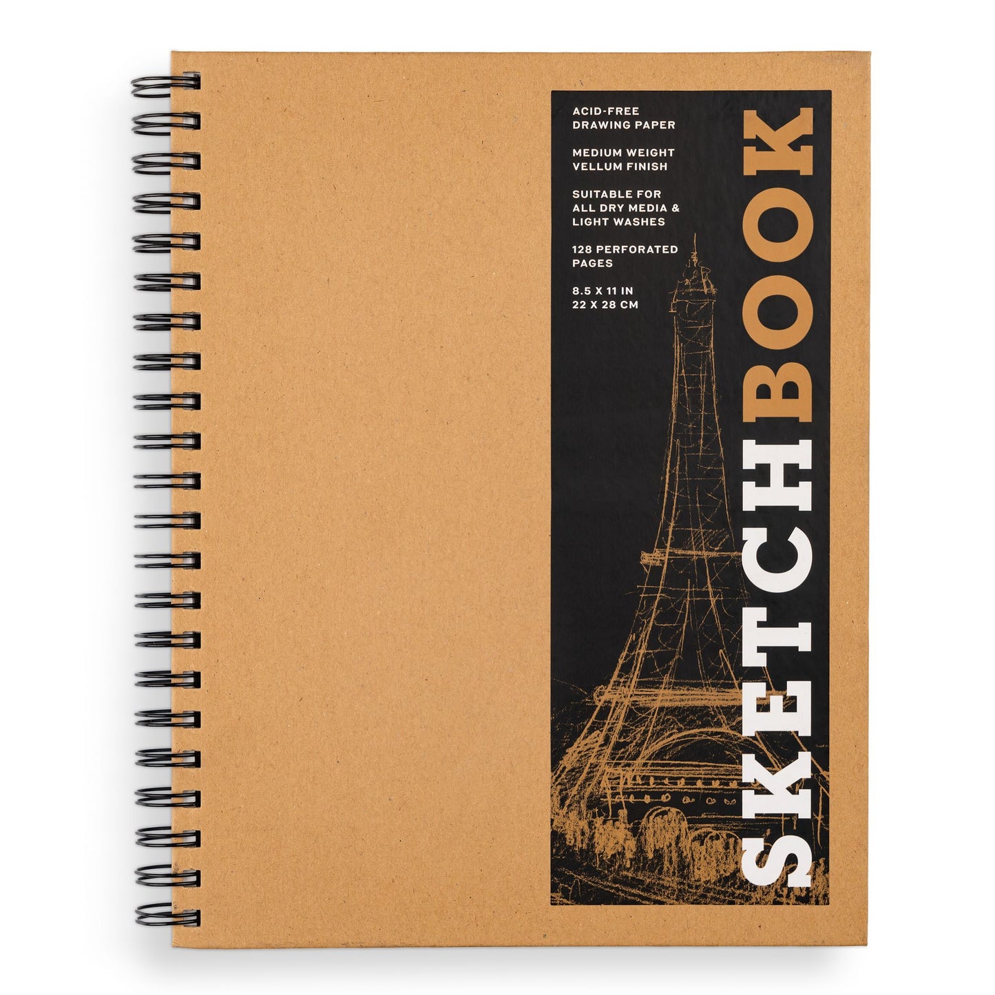 Sketchbook (Basic Large Spiral Kraft)