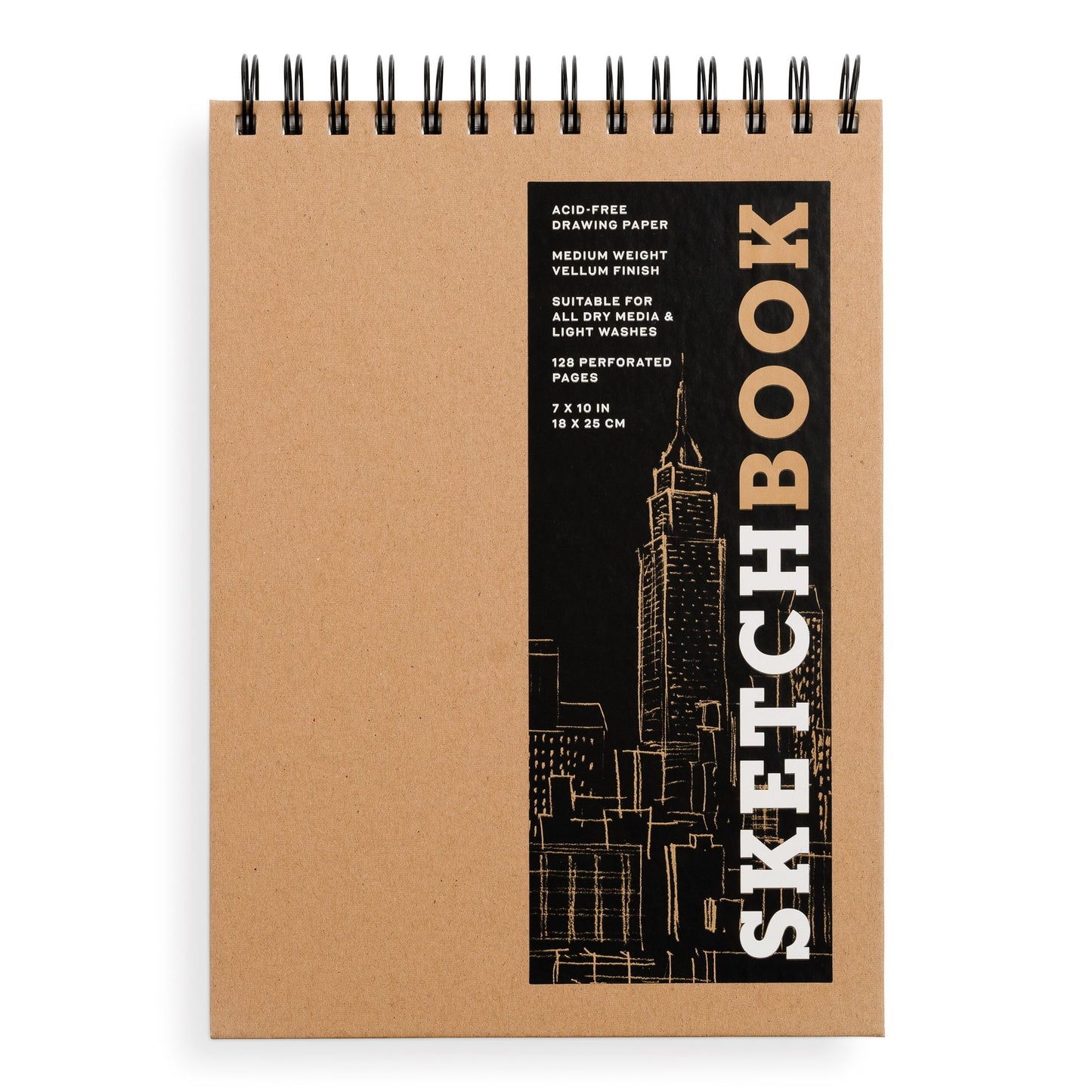 Sketchbook (Basic Medium Spiral Fliptop Landscape Kraft)
