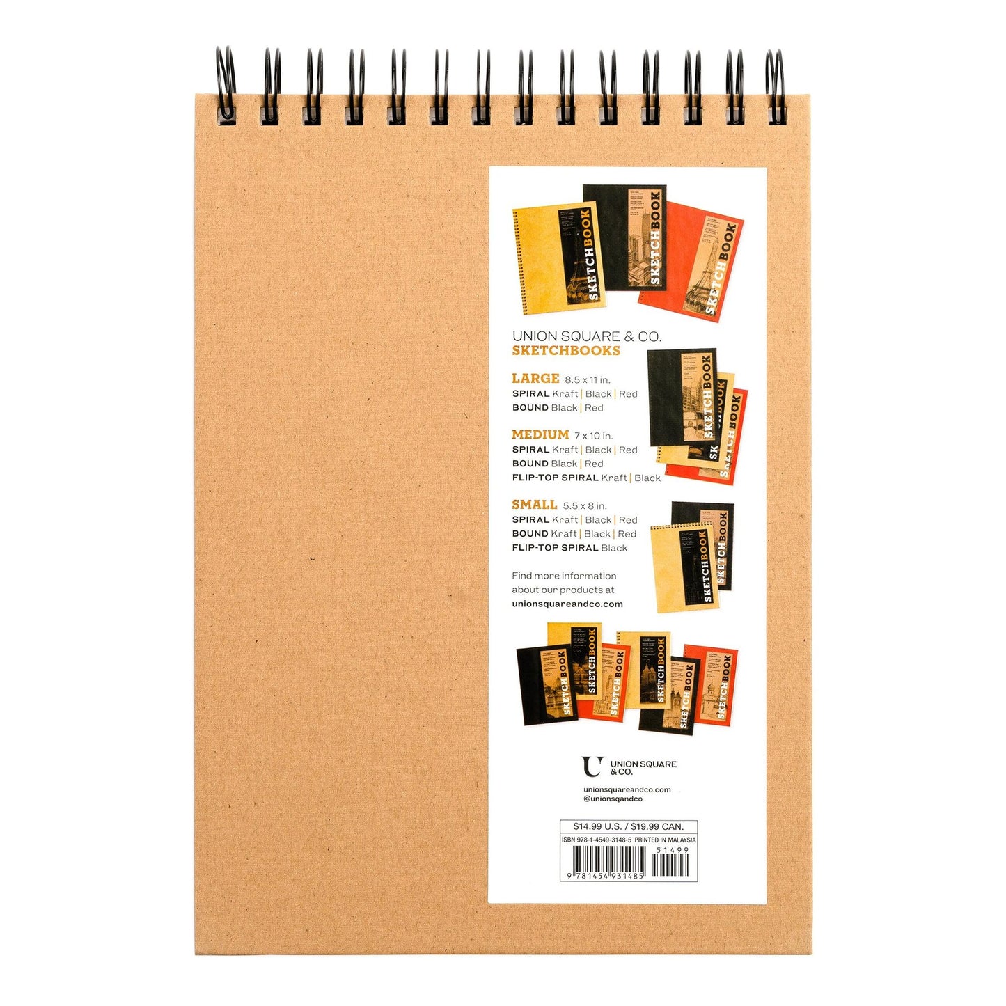 Sketchbook (Basic Medium Spiral Fliptop Landscape Kraft)