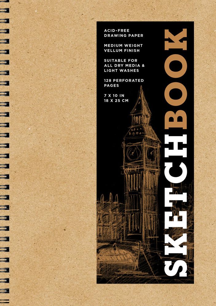 Sketchbook (Basic Medium Spiral Kraft)