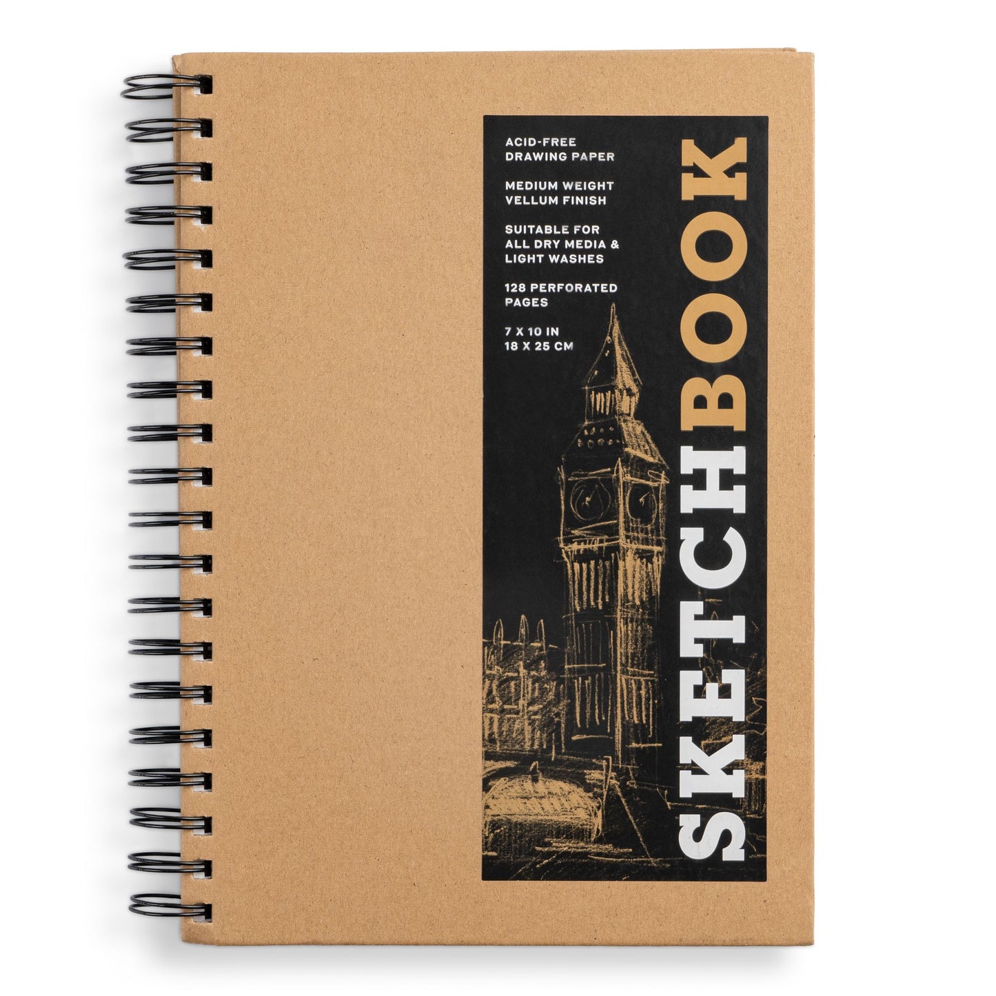 Sketchbook (Basic Medium Spiral Kraft)
