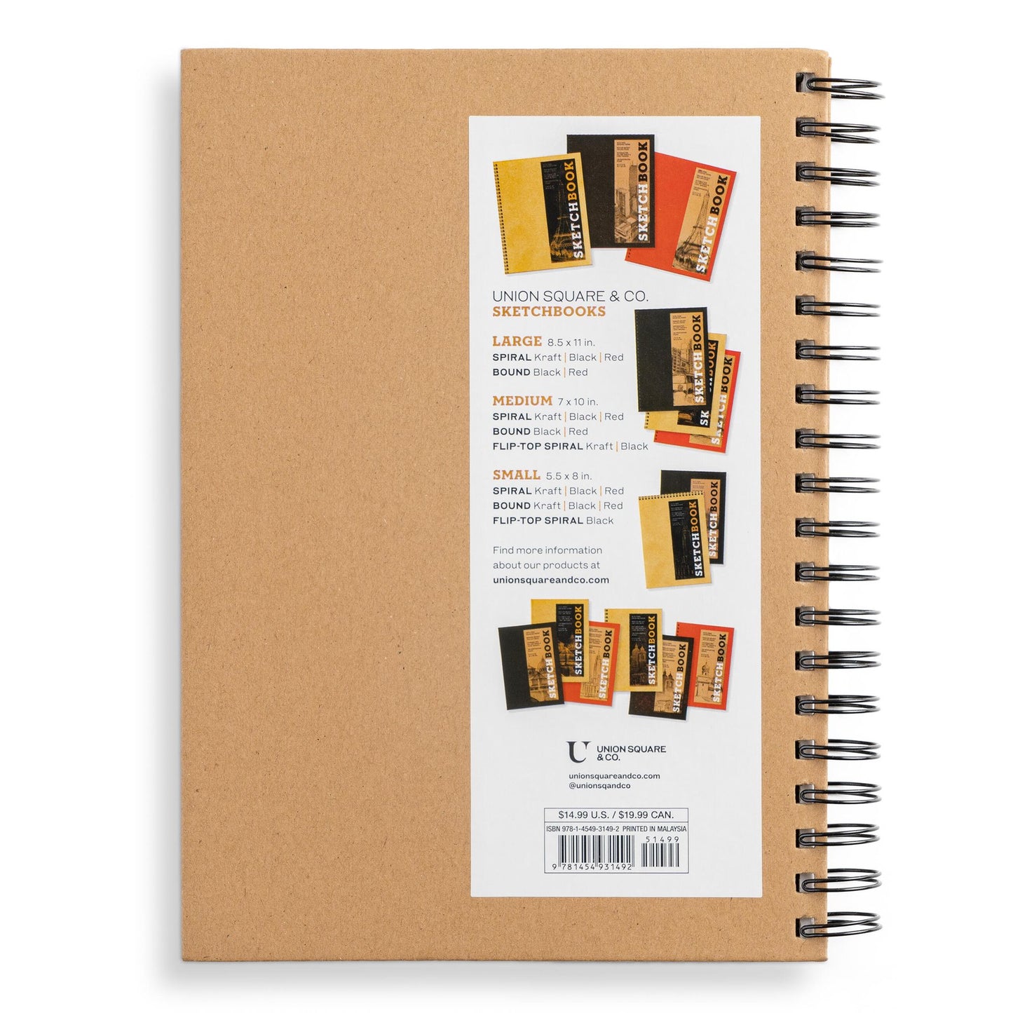 Sketchbook (Basic Medium Spiral Kraft)
