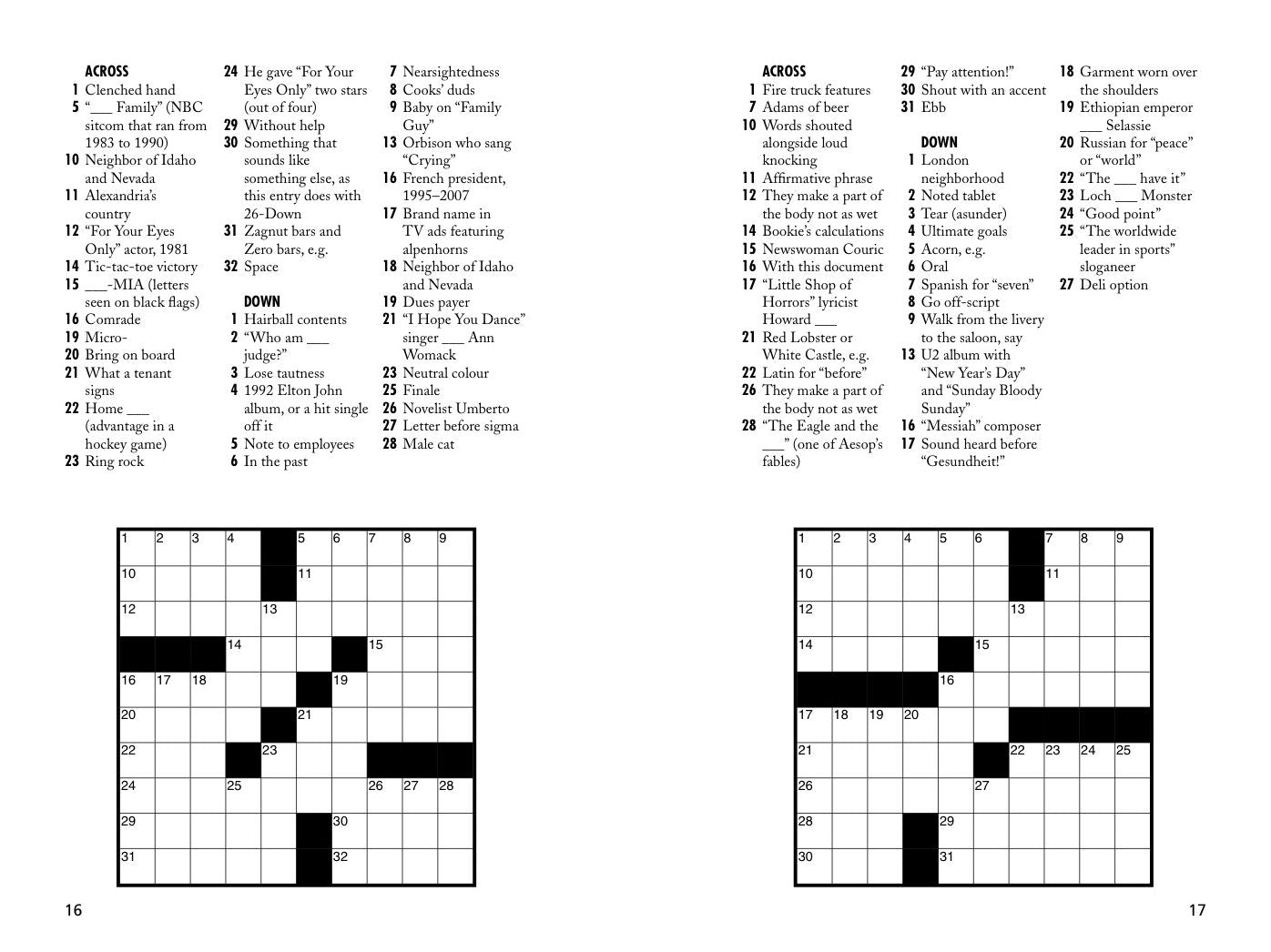 Fast & Fun Mini Crosswords: Tiny Crosswords for Quick Solving