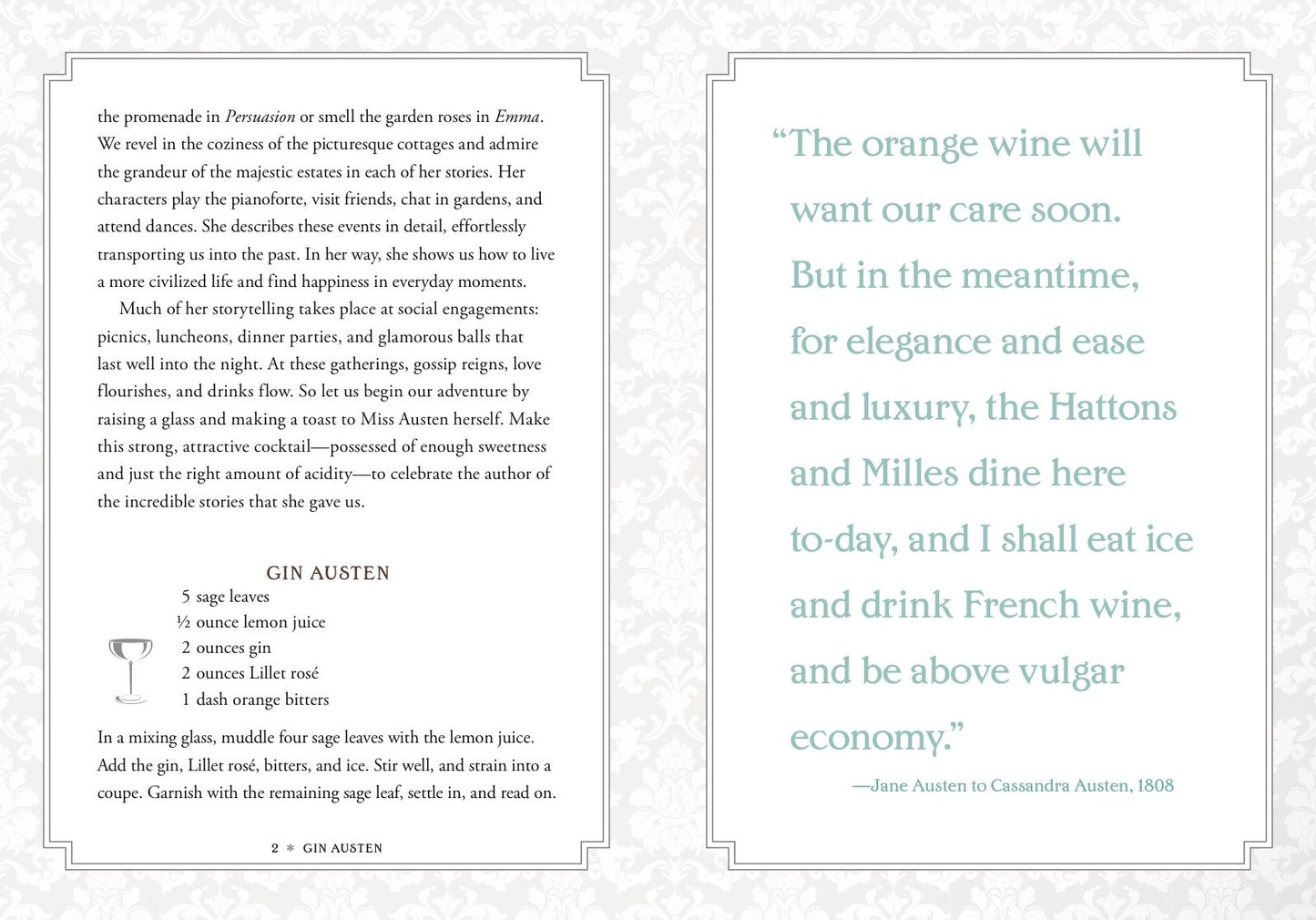 Gin Austen: 50 Cocktails to Celebrate the Novels of Jane Austen