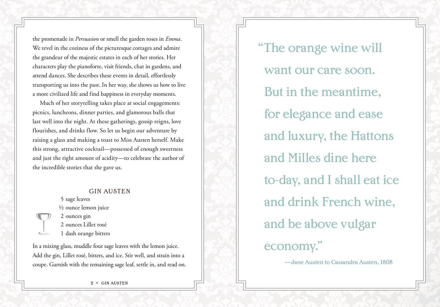 Gin Austen: 50 Cocktails to Celebrate the Novels of Jane Austen