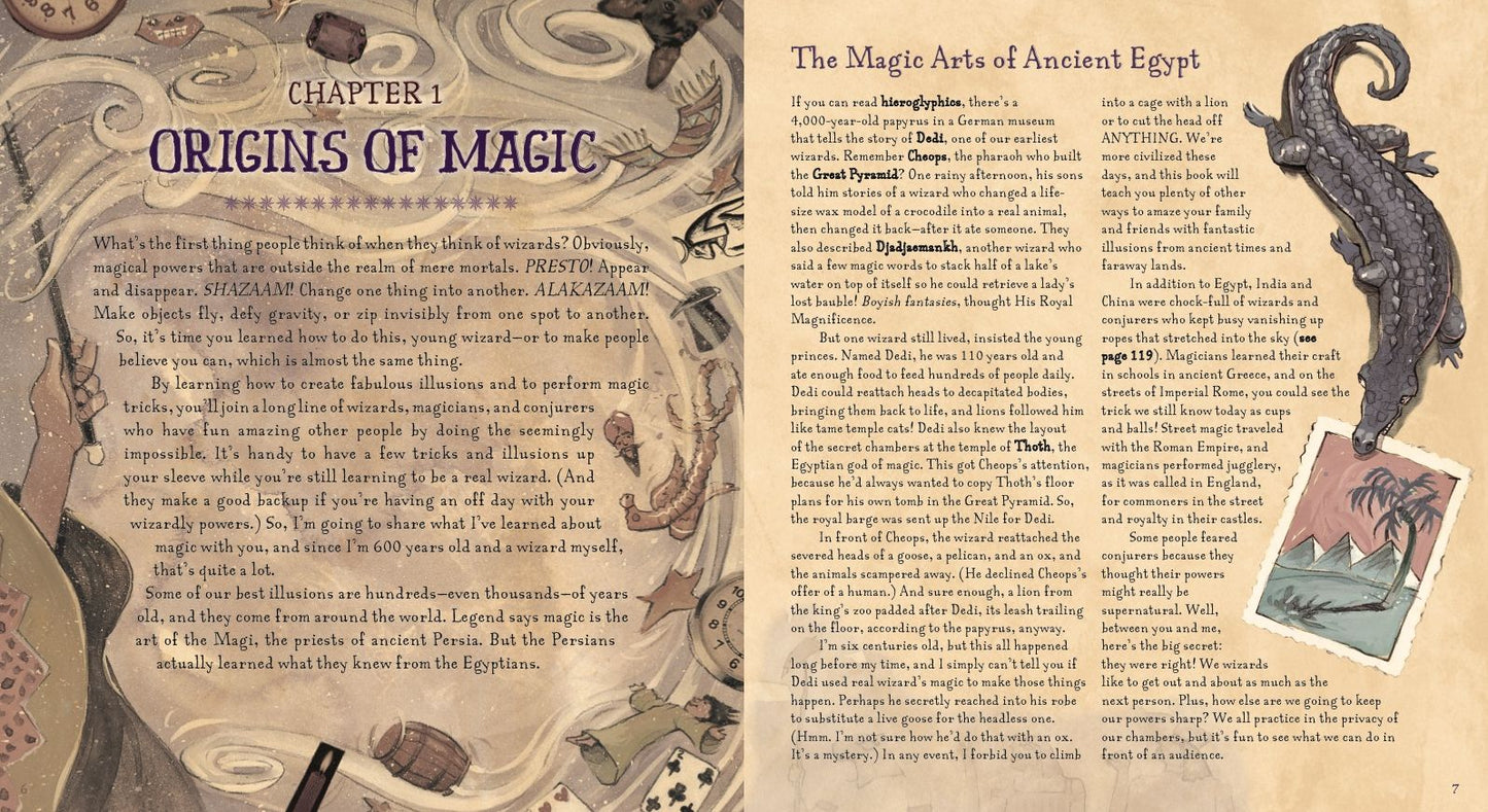 The Book of Wizard Magic: In Which the Apprentice Finds Marvelous Magic Tricks, Mystifying Illusions & Astonishing Tales