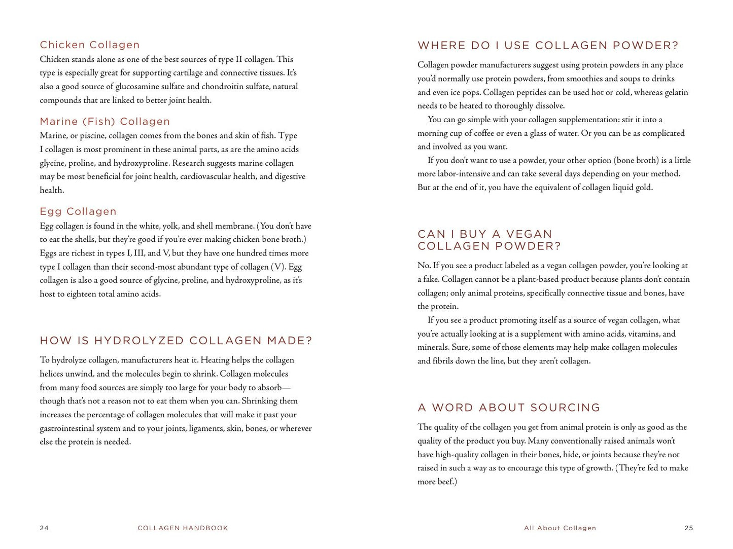 Collagen Handbook: Recipes for Natural Living