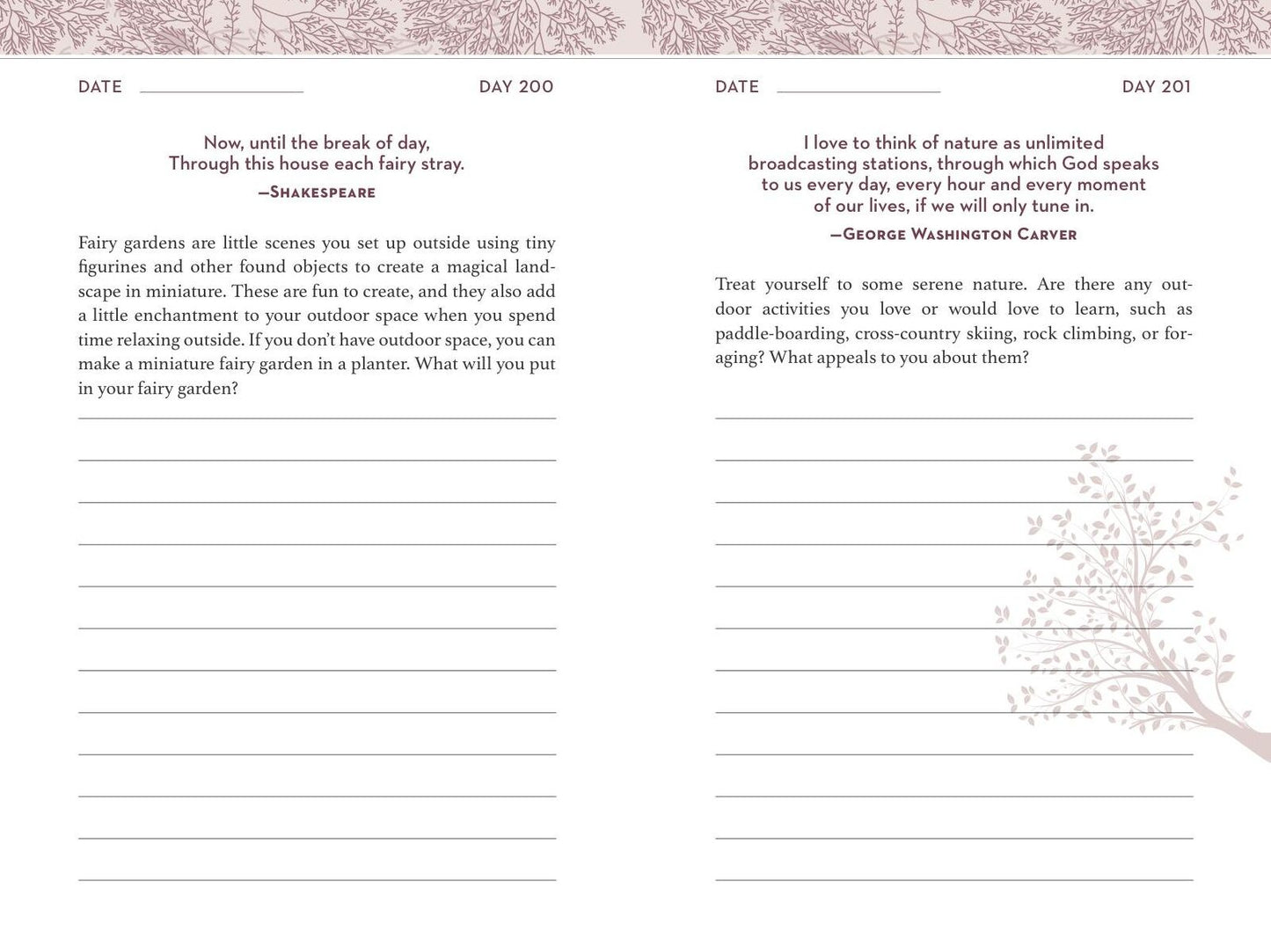 Self-Care Journal: 366 Prompts to Help Nurture & Recharge Your Body & Soul