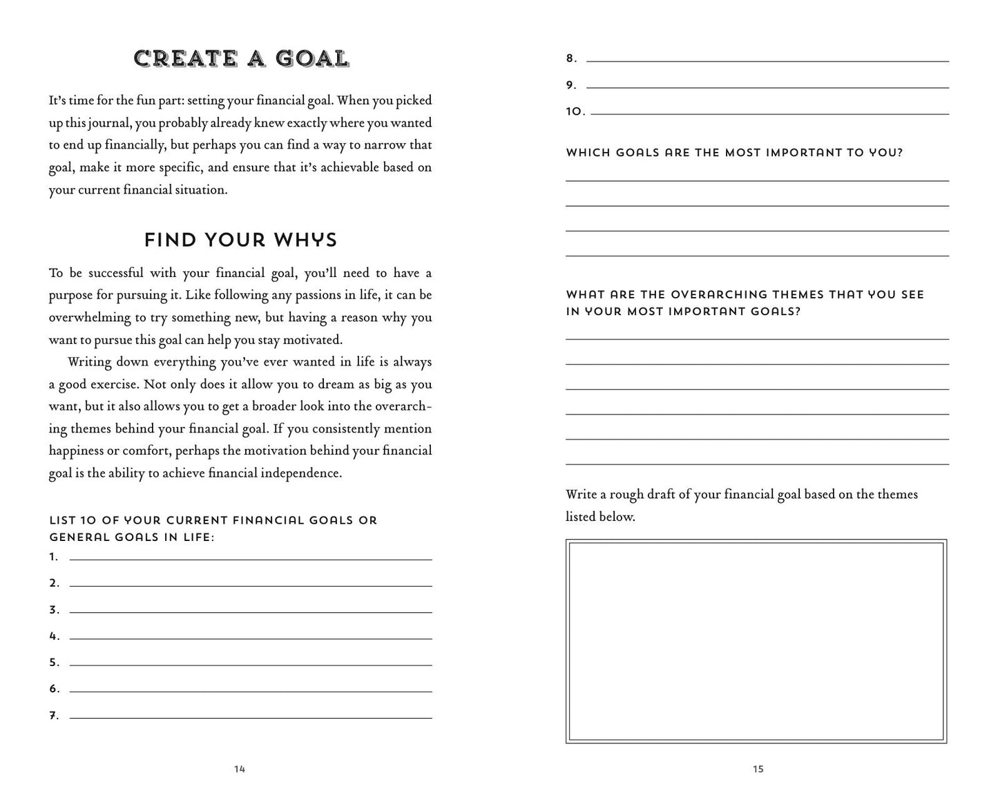 The 100-Day Financial Goal Journal: Build a Plan for Your Financial Future