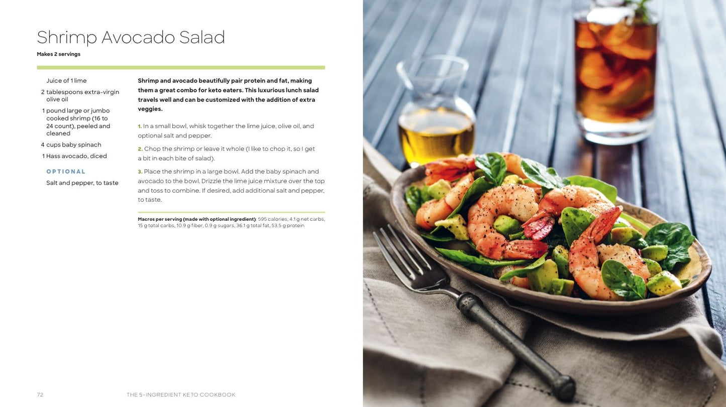 The 5-Ingredient Keto Cookbook: 100 Easy Ketogenic Recipes