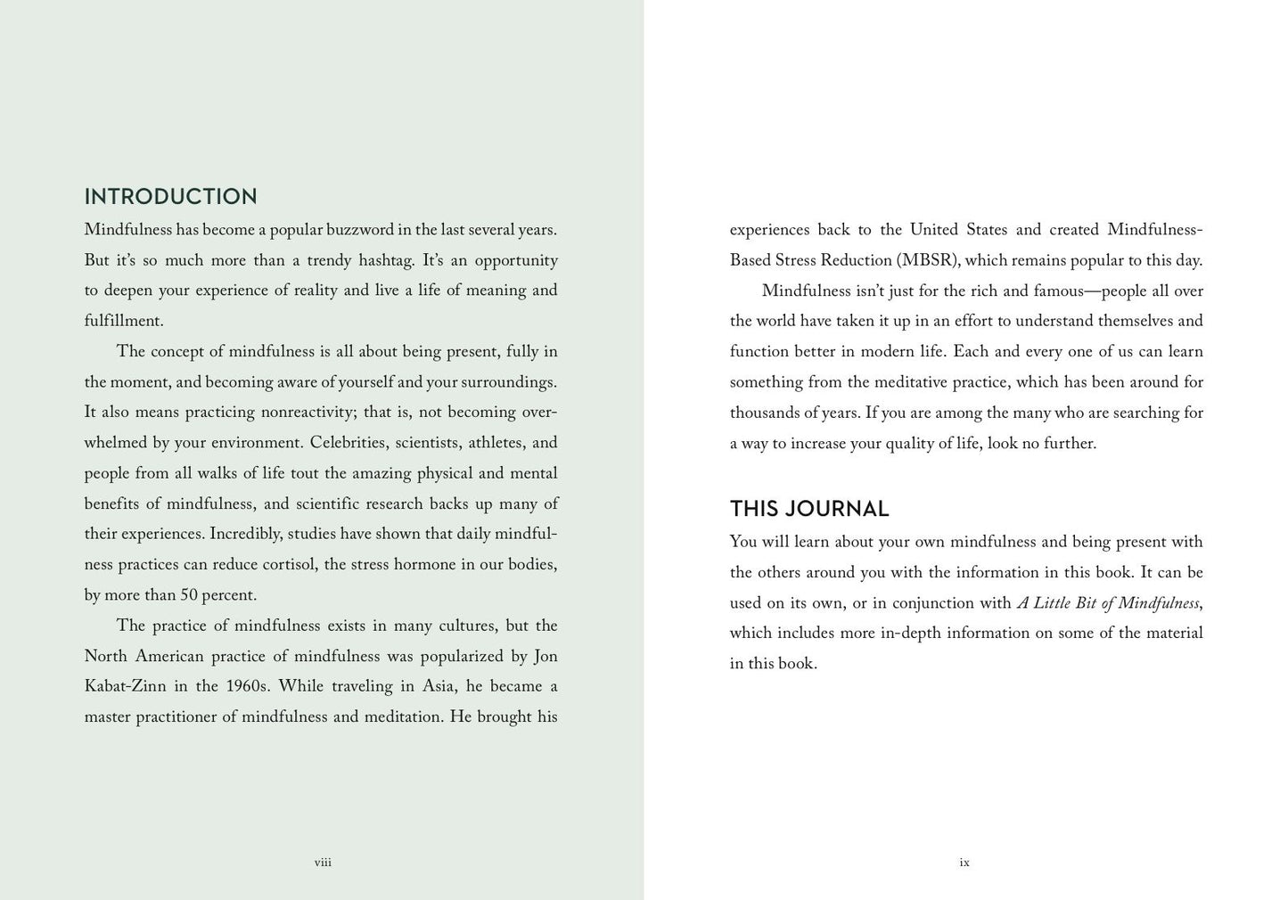 A Little Bit of Mindfulness Guided Journal: Personal Path to Awareness