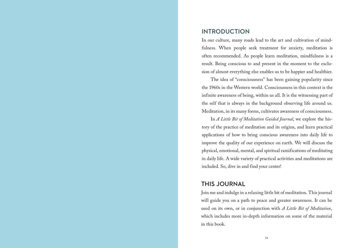 A Little Bit of Meditation Guided Journal: Your Personal Path to Mindfulness