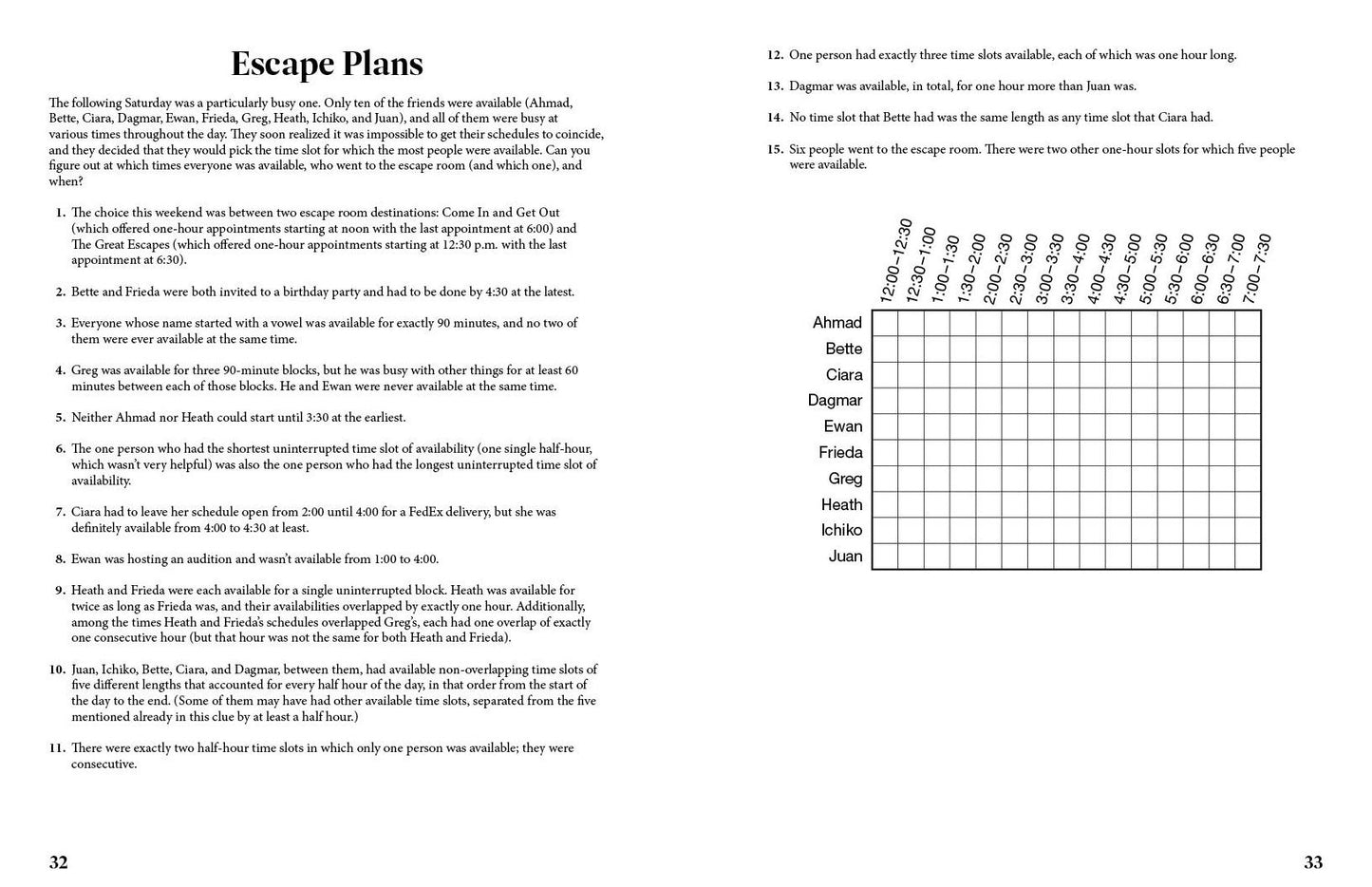 Escape Room Logic Puzzles