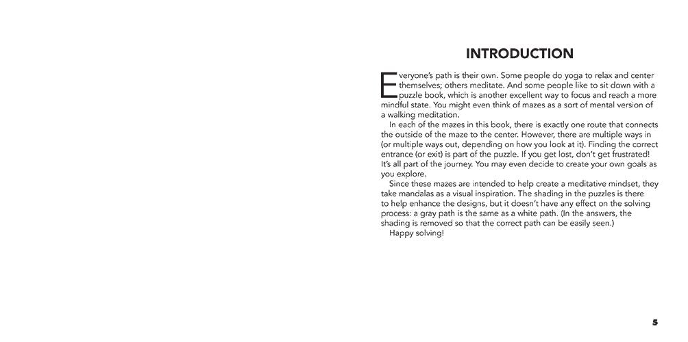 The Peaceful Mind Book of Mazes