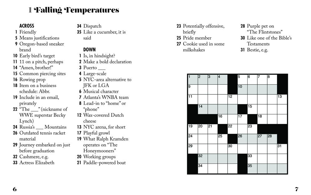 Sit & Solve Easy Mini Crosswords